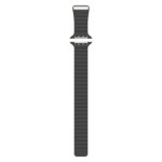 Armband Just in Case für Apple Watch 44/45/46/49mm Leder PU schwarz
