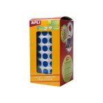 Gomets Autoadhesivos Circulares Apli 10.5mm Azul Rollo 5192 Unidades
