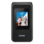Móvil Plegable Brondi 10281080 4G Dual SIM 2.8" Negro Metálico