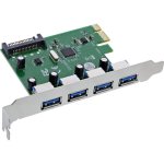 Scheda Controller InLine 76666M PCIe 4x USB 3.2 Gen 1