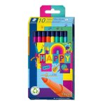 Staedtler Triplus Color - Kit de 10 Canetas de Cor com Ponta de Fibra