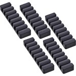 Clip para cable InLine 59971L Universal TPR Negro Autoadhesivo Pack 5