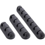 Clip per cavi InLine 59971B Universale TPR Nero Autoadesivo