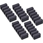 Clip para cable InLine 59971K Universal 5 piezas autoadhesivo negro