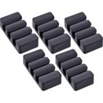 Clip para cable InLine 59971J Universal Negro TPR Autoadhesivo Pack 5 unidades