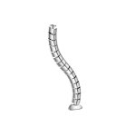 Pasacables de Escritorio Equip Plata ABS Sintéticos