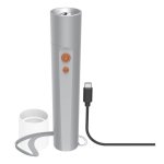 Linterna de mano Hama FL350-C LED 3W USB Recargable Plata Aluminio