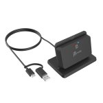 Leitor de cartões inteligentes j5Create JUR261 USB Type-A/Type-C Preto