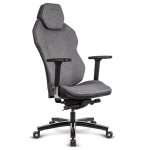 Silla Gaming Quersus ICOS 1.1 Gris Hierro Tejido Ignífugo Reclinable 140°