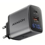 Chargeur Axagon ACU-PQ67D 67W USB-C et USB-A GaN Noir/Gris