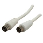 Câble coaxial Genérique 10 m macho/femelle blanc