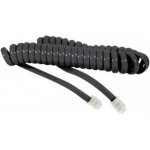 Cable téléphonique Dacomex RJ-9 mâle à mâle 2 m noir