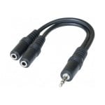 Divisore audio Hypertec 3.5 mm maschio a 2x 3.5 mm femmina 0,15 m Nero