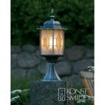Lámpara de exterior Konstsmide 7246-759 Sobremuro/Pie Negro Plata 1 bombilla