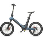 Bicicleta Elétrica Maxturn Smart30 250w 36v9.6ah 20" Travões a Disco Mecânicos Preto Azul
