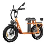 Bicicleta Elétrica Drvetion Et20 750W 48V 15Ah 20" Freios Hidráulicos Laranja