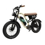 Bicicleta Eléctrica Maxturn W66 Motor 500W Batería 48V 13.5Ah Neumáticos 20" Frenos Hidráulicos Beige