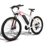Bicicleta Elétrica Fafrees F28 Mt 250W 27,5" Disco Branco-Vermelho