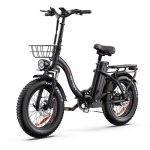 Bicicleta Elétrica Drvetion Ct20 Pro Max 750W 48V 20" Freios Hidráulicos Preta