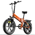Bicicleta Eléctrica Plegable Zwheel Urban Flux Naranja 250W 100 km