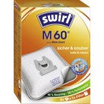 Borse per polvere Swirl M 60 EcoPor, Bianco, Confezione da 4