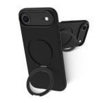 Funda para móvil Dbramante1928 Roskilde MS Kick ICON Cover Negra con soporte para iPhone 17 Air