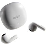 Auriculares JVC GUMY sem fios Bluetooth para música com microfone e IPX4 branco