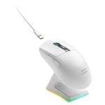 Mouse Mars Gaming MMW-ELITE Wireless 20000 DPI Tri-mode Bianco RGB OLED