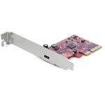 Placa de Rede Startech ASM3242 PCIe 3.0 x4 USB-C 3.2 Gen 2x2 20Gbps Vermelha