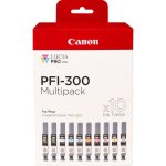 Cartucho de Tinta Canon PFI-300 Multipack 10 Piezas Original