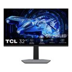 Écran PC TCL G64 32G64 32" QHD 180Hz QLED VA HDR600 FreeSync G-SYNC Hauteur réglable