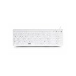 Teclado Urban Factory AKB69UF USB com fio QWERTY antibacteriano IP68 branco