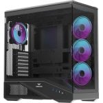 Caja PC Preyon Nest Seaview Midi Tower Acero SPCC 0,7 mm Negro con Ventana de cristal templado y ARGB