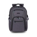 Mochila Urban Factory HTE14UF Unissex 14" Preto/Cinza 70% Material Reciclado