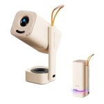 Projetor Yaber T1 Pro 1080p 1080 Lúmens 200" LED LCD Smart TV Portátil