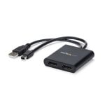 Diviseur Vidéo StarTech Mini DisplayPort vers 2x DisplayPort 4K MST