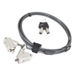 Cable antirrobo Urban Factory CRS02UF 2 m llave redonda PVC negro