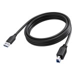 Cable USB Vision 3 m USB A à USB B 2.0 5 Gbit/s Noir