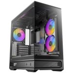 Caja PC Antec C2M ARGB Micro ATX Mini Tower Cristal Templado Negro con Ventana y ARGB
