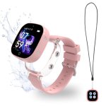 Robin K2 Montre GPS Enfant Appels SIM Preactivée Rose Sans Réseaux Sociaux