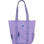 Schultertasche Oxford B-TRENDT Lavendel Recycelt Laptopfach