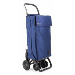 Carrito de la compra Rolser Sbelta MF 4 ruedas giratorias 44L plegable Negro/Azul
