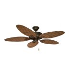 Ventilador de Techo FM VTE-130 60W 3 Velocidades 5 Aspas Marrón