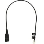 Auriculares Jabra 8800-00-01 com cabo Quick Disconnect RJ10 para uso profissional Preto