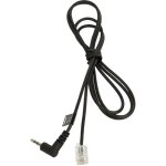 Auriculares Jabra 8800-00-75 com cabo RJ-10 para 3,5 mm para telefone fixo preto