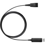 Cable Adaptador USB Jabra Link 230 QD Plug and Play Negro