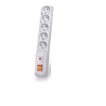 Regleta Acar F5 5 Tomas con Interruptor y Protección Universal 1,5 m