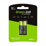Pila Green Cell GR05 Recargable AA NiMH 1,2 V 2600 mAh 2 piezas
