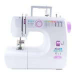 Macchina da cucire Łucznik LENA 2019 Semiautomatica Rosa e Bianco