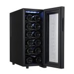Nevera de vino termoeléctrique Adler AD 8083 12 bouteilles 50W Classe G Noir